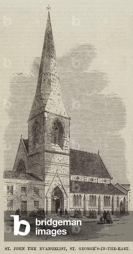 St John the Evangelist, St George's-in-the-East (engraving)