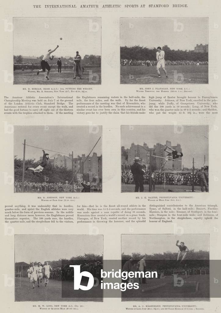 The International Amateur Athletic Sports at Stamford Bridge (b/w photo)