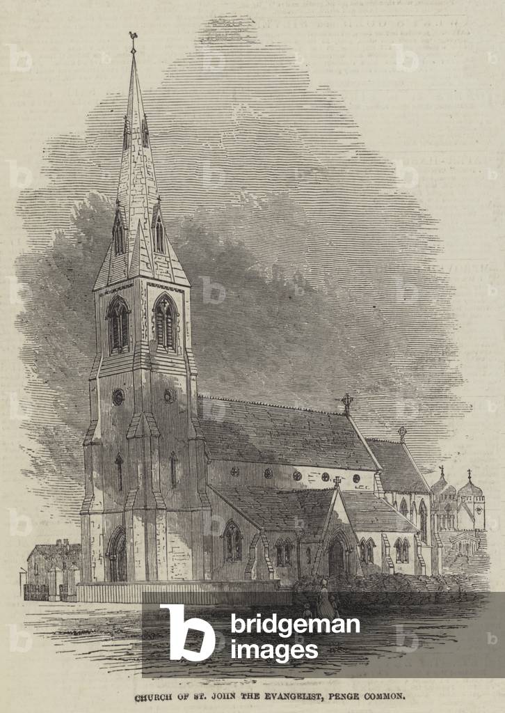 Church of St John the Evangelist, Penge Common (engraving)
