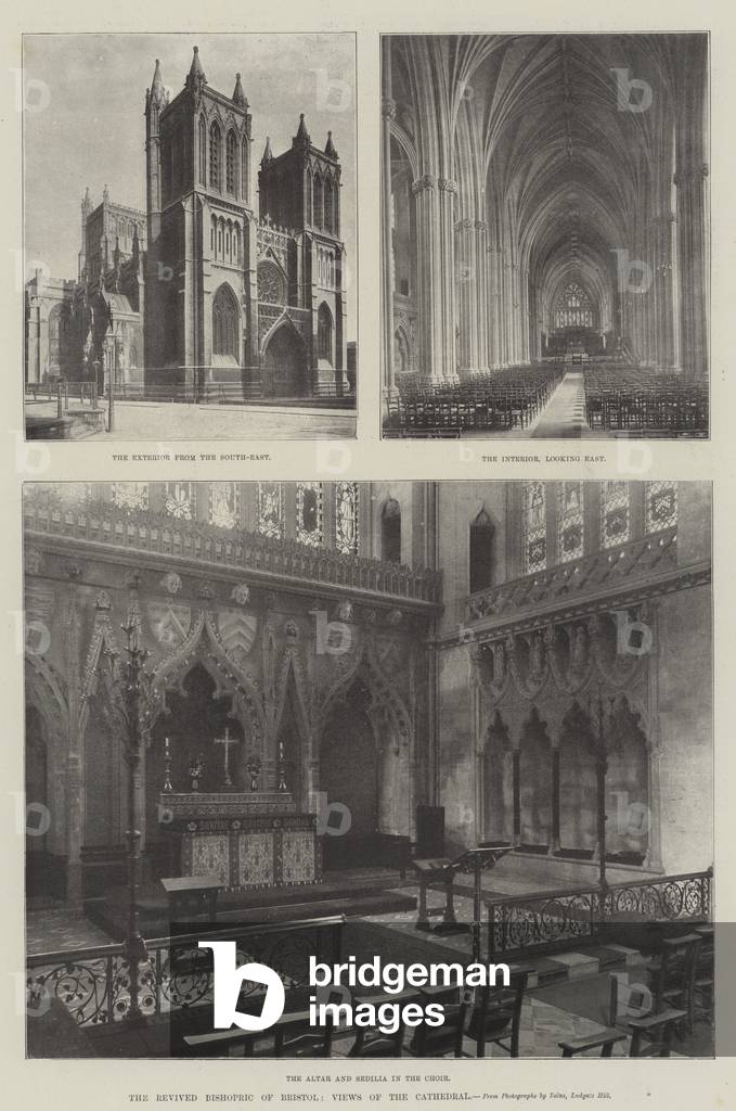 The Revived Bishopric of Bristol, Views of the Cathedral (b/w photo)