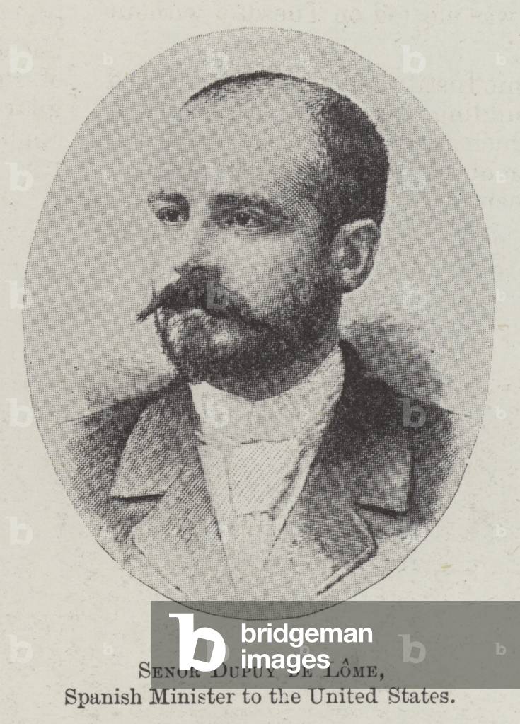 Senor Dupuy de Lome, Spanish Minister to the United States (litho)