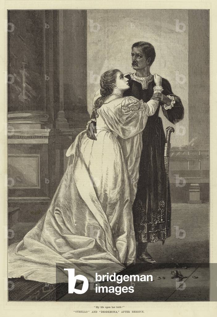Othello and Desdemona, after Herrick (engraving)