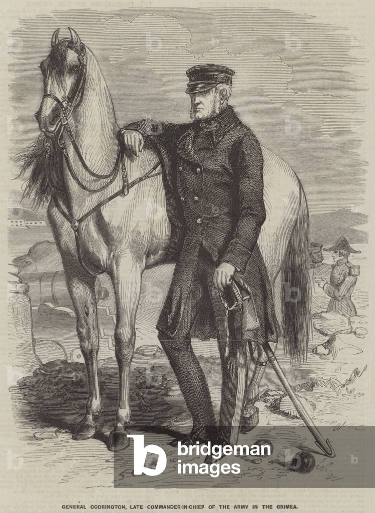 General Codrington, late Commander-in-Chief of the Army in the Crimea (engraving)