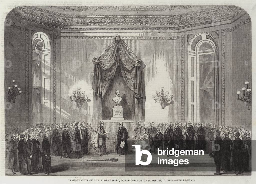 Inauguration of the Albert Hall, Royal College of Surgeons, Dublin (engraving)