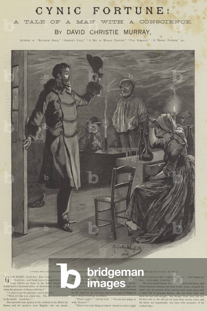 Cynic Fortune, A Tale of a Man with a Conscience, by David Christie Murray (engraving)