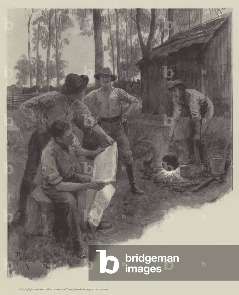 The Five Years' Tryst, by Walter Besant (litho)