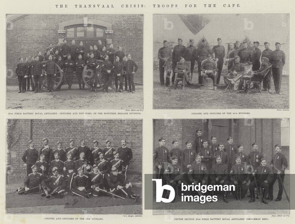 The Transvaal Crisis, Troops for the Cape (b/w photo)