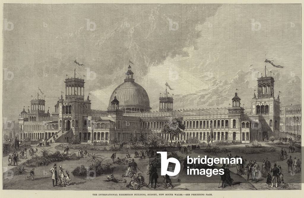 The International Exhibition Building, Sydney, New South Wales (engraving)