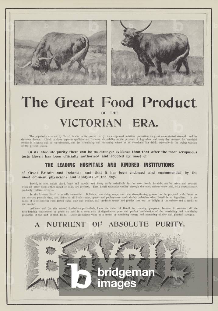 Advertisement, Bovril (engraving)