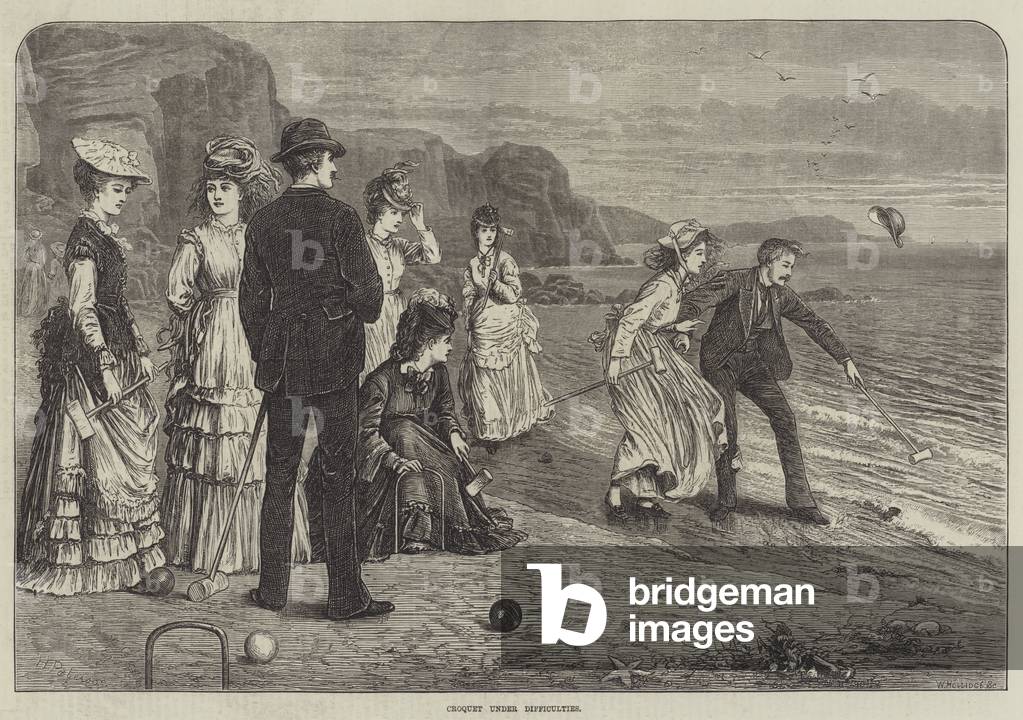 Croquet under Difficulties (engraving)