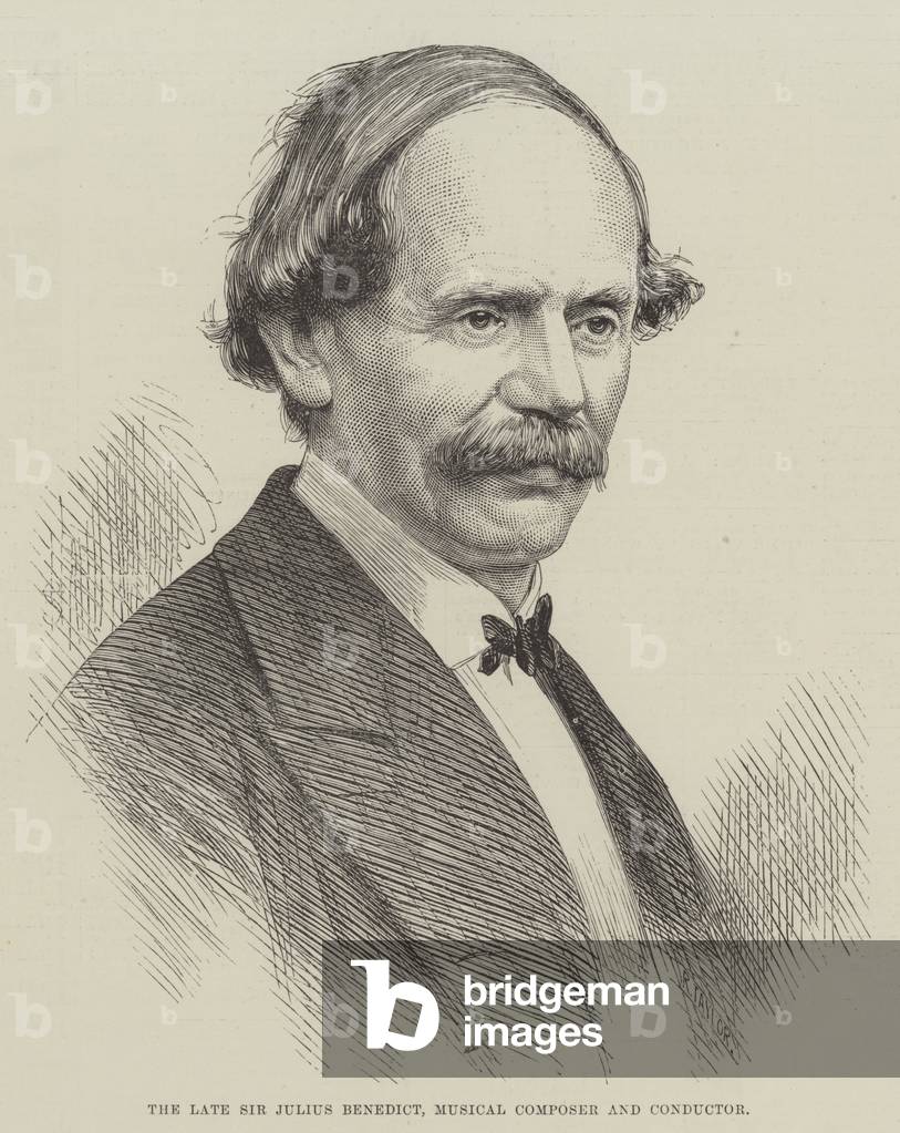 The late Sir Julius Benedict, Musical Composer and Conductor (engraving)