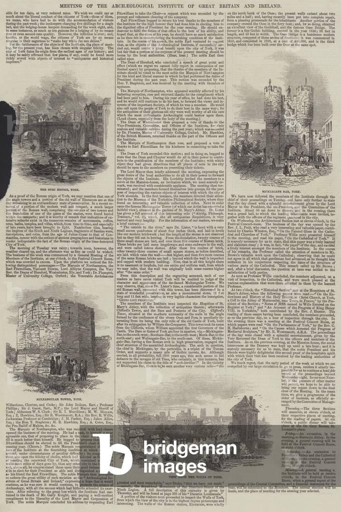 Meeting of the Archaeological Institute of Great Britain and Ireland (engraving)