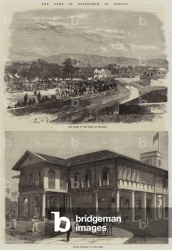 The Duke of Edinburgh at Penang (engraving)