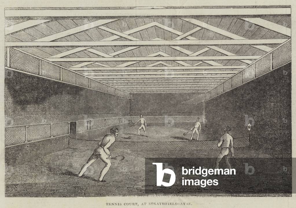 Tennis Court, at Strathfieldsaye (engraving)