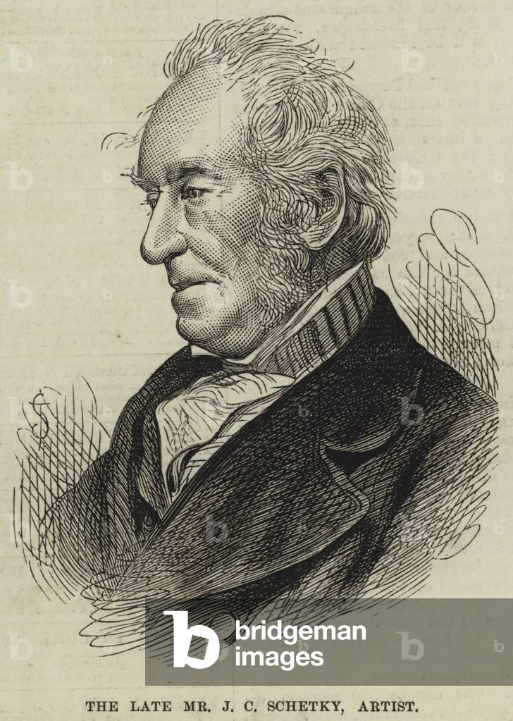 The Late Mr J C Schetky, Artist (engraving)