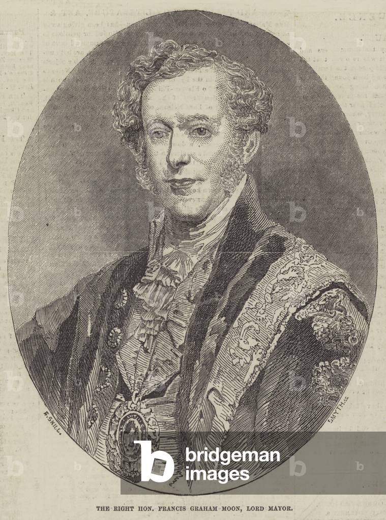The Right Honourable Francis Graham Moon, Lord Mayor (engraving)