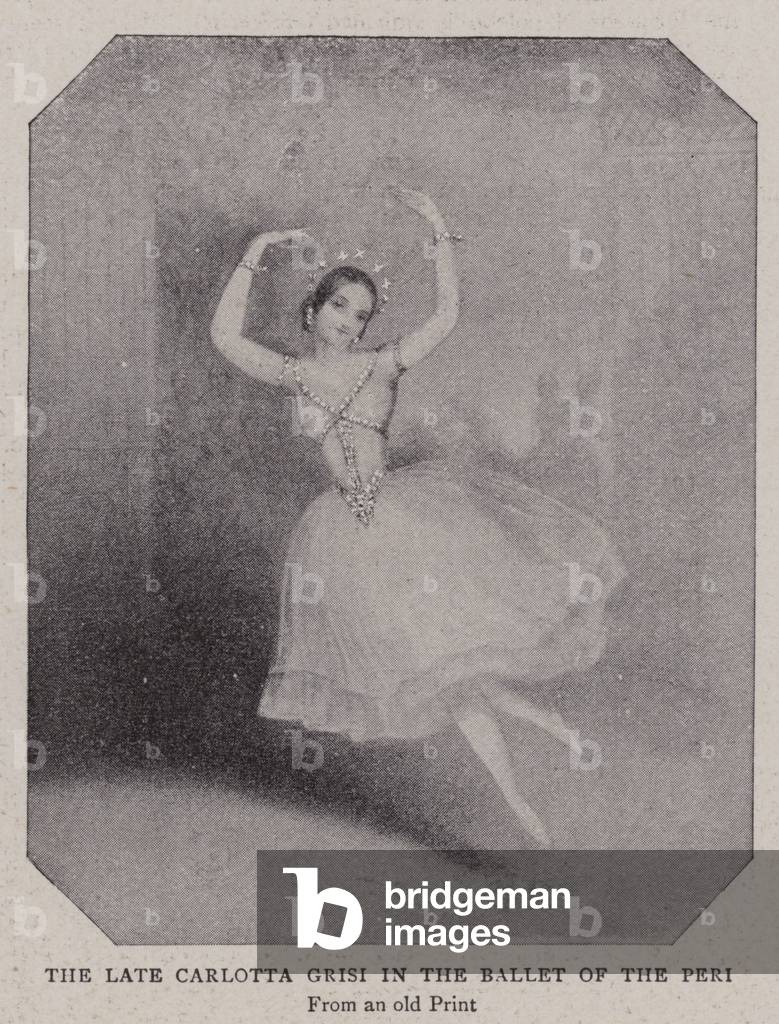The Late Carlotta Grisi in the Ballet of the Peri (litho)