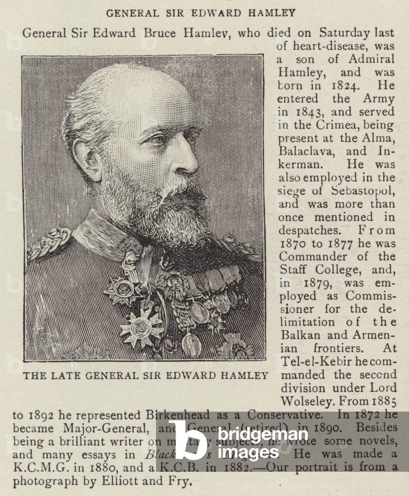 The Late General Sir Edward Hamley (engraving)