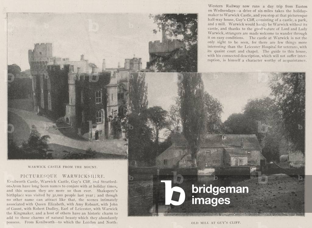Picturesque Warwickshire (b/w photo)