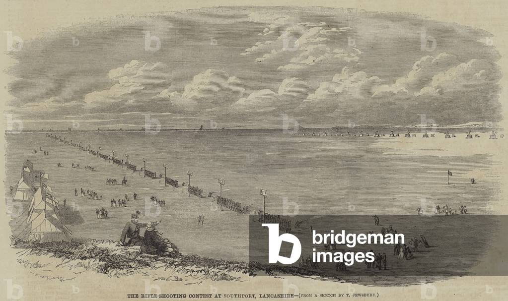 The Rifle-Shooting Contest at Southport, Lancashire (engraving)
