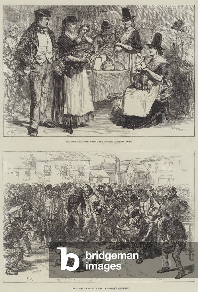 The Strike in South Wales (engraving)