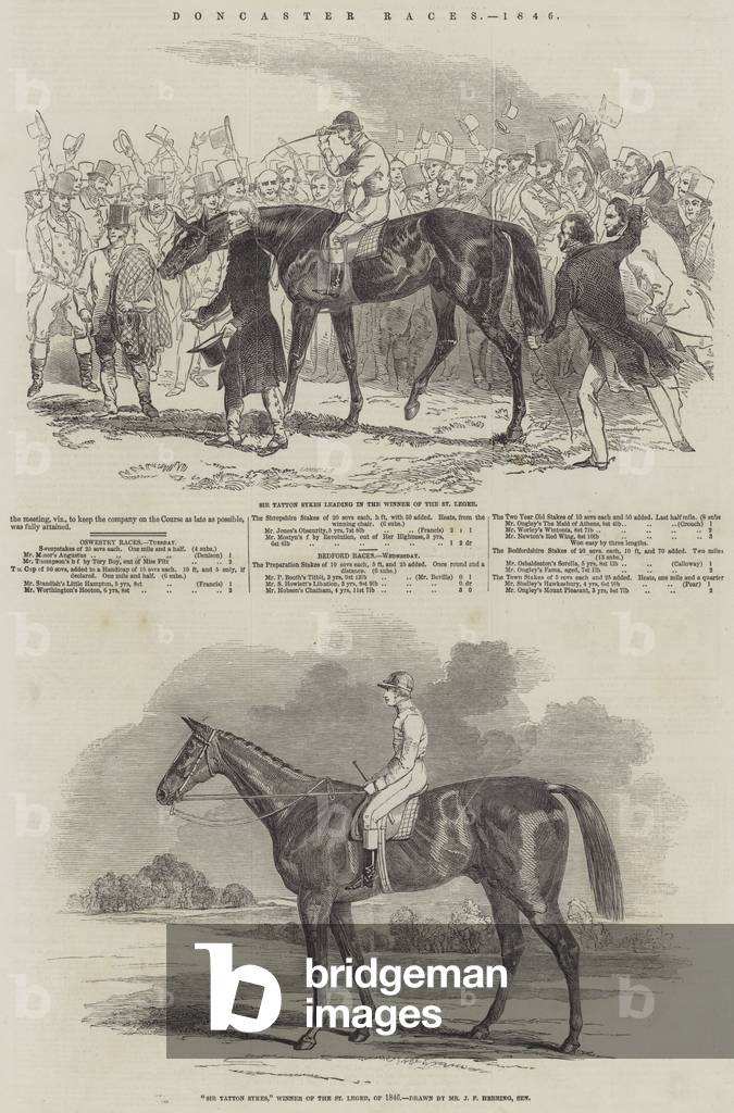 Doncaster Races, 1846 (engraving)
