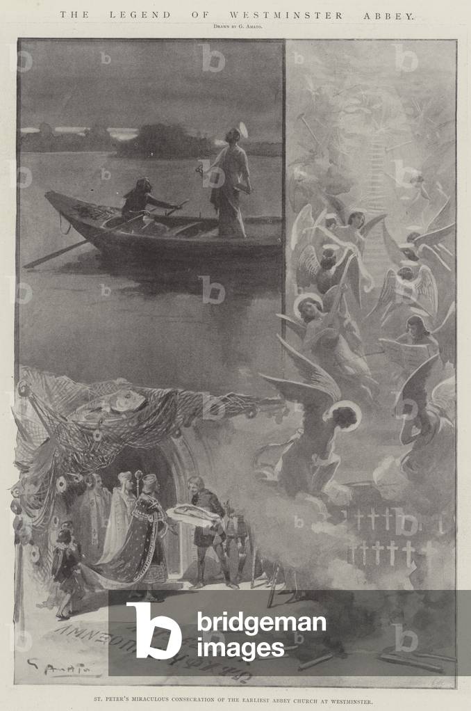 The Legend of Westminster Abbey (litho)