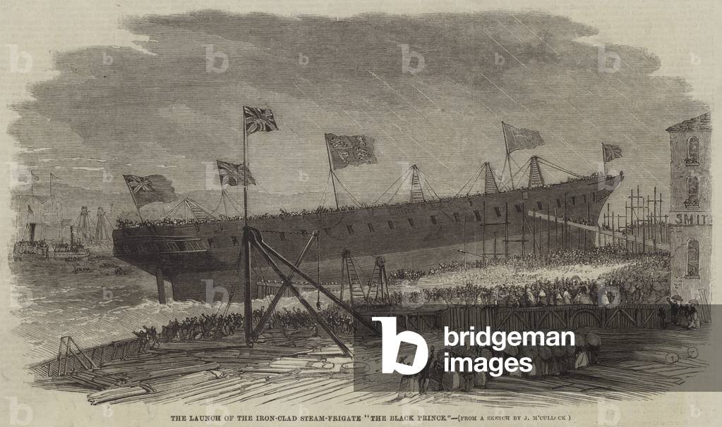 The Launch of the Iron-Clad Steam-Frigate 