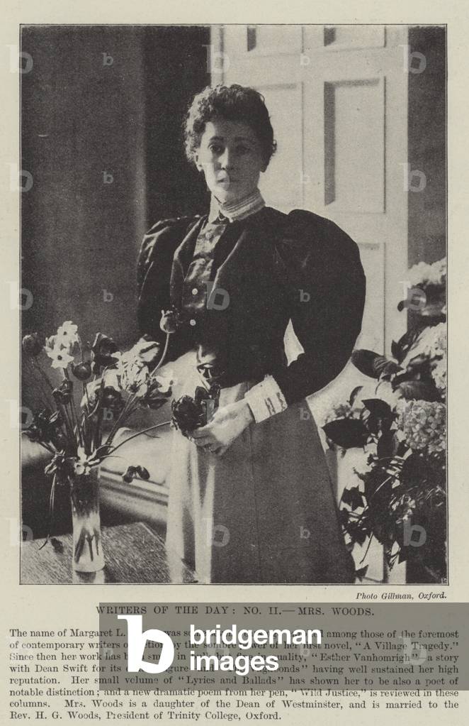 Writers of the Day, Mrs Woods (b/w photo)