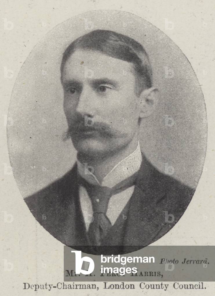 Mr H Percy Harris, Deputy-Chairman, London County Council (b/w photo)