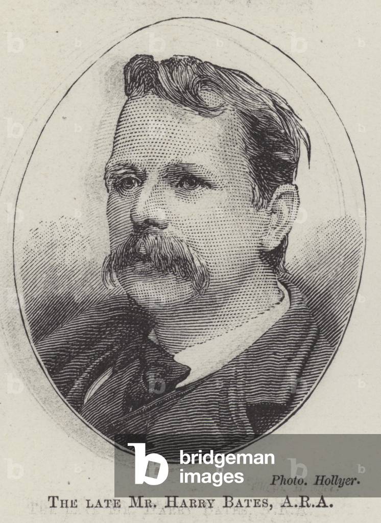 The late Mr Harry Bates, ARA (engraving)