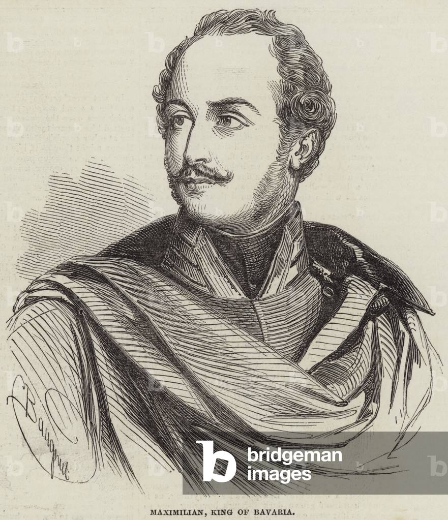 Maximilian, King of Bavaria (engraving)