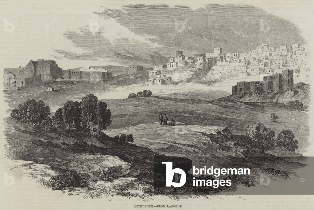 Bethlehem, from Laborde (engraving)