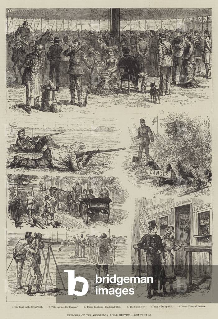 Sketches of the Wimbledon Rifle Meeting (engraving)