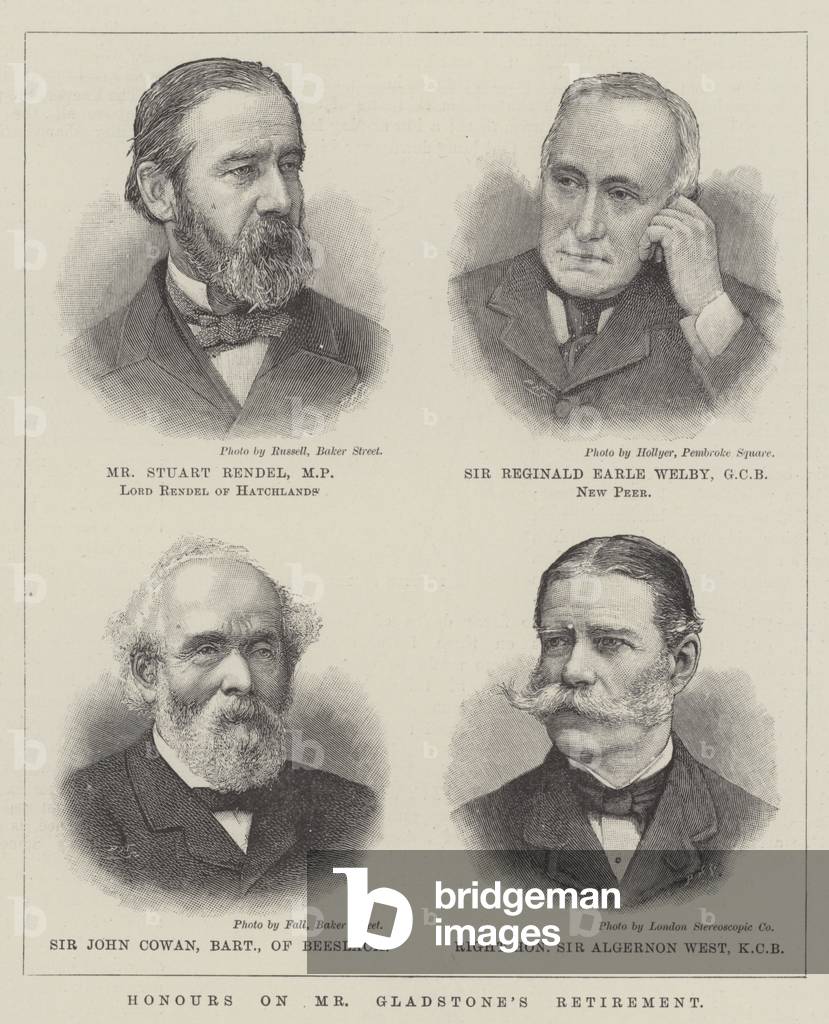 Honours on Mr Gladstone's Retirement (engraving)