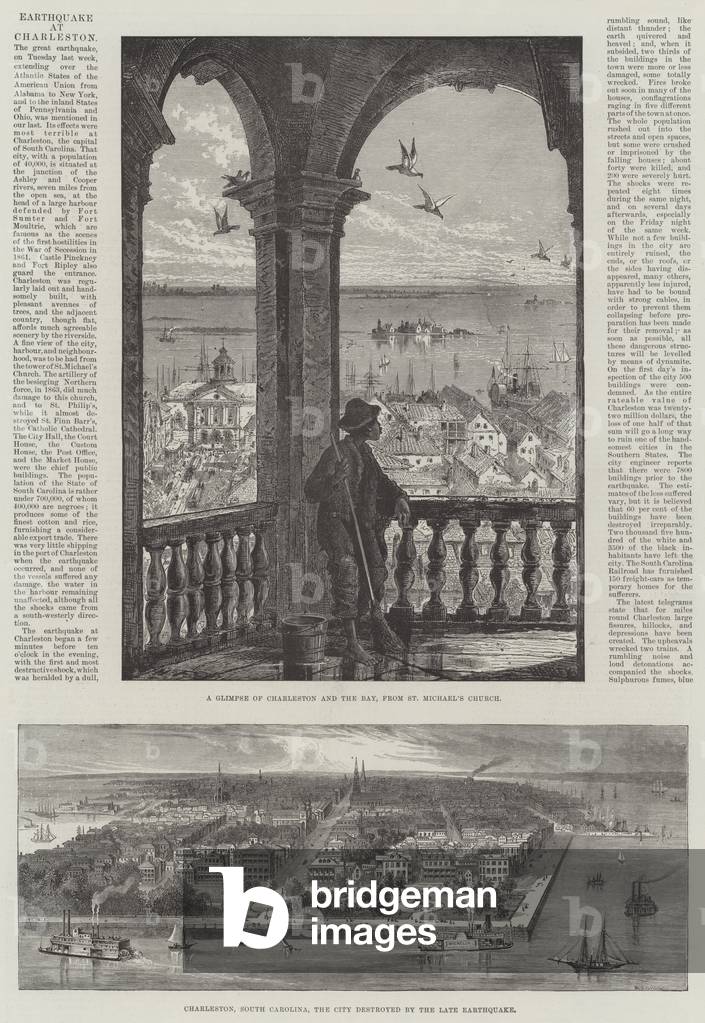 Earthquake at Charleston (engraving)