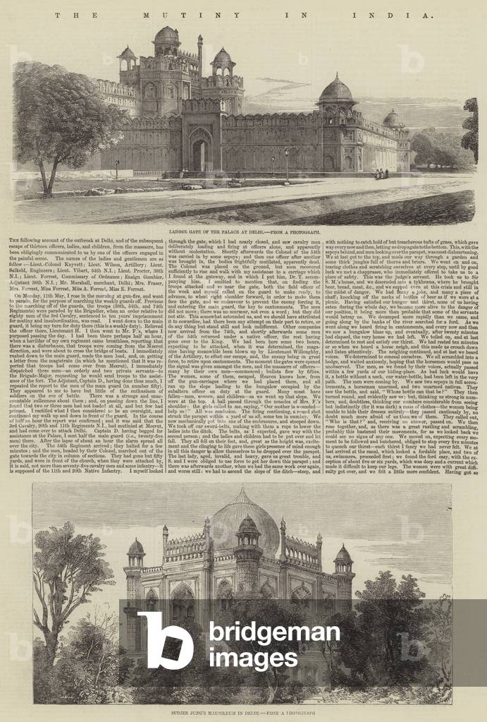 The Mutiny in India (engraving)