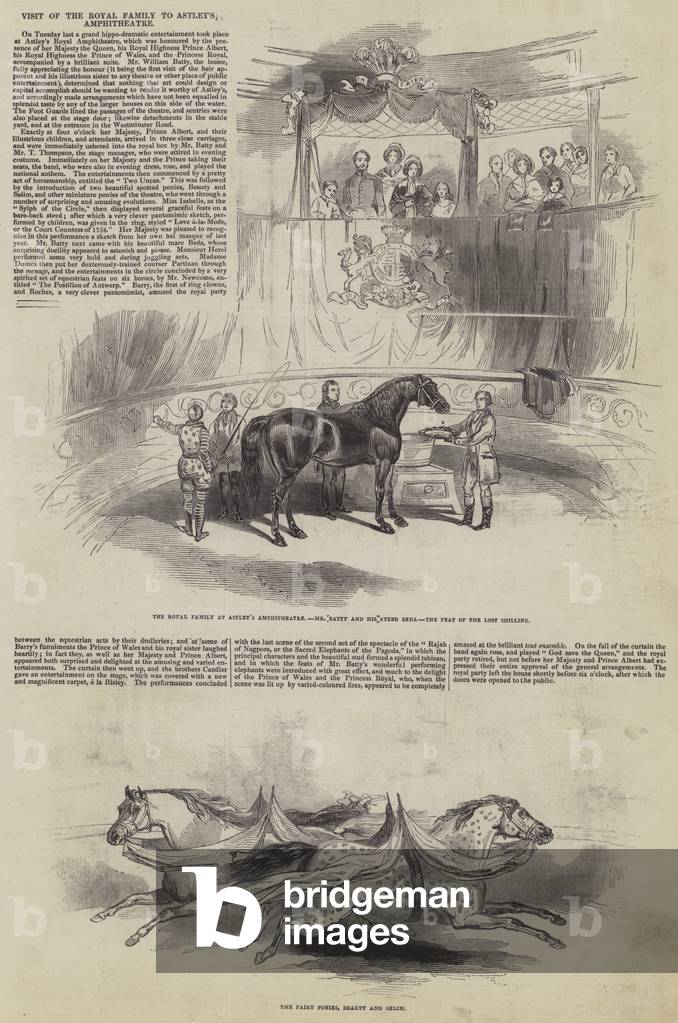 Visit of the Royal Family to Astley's Amphitheatre (engraving)