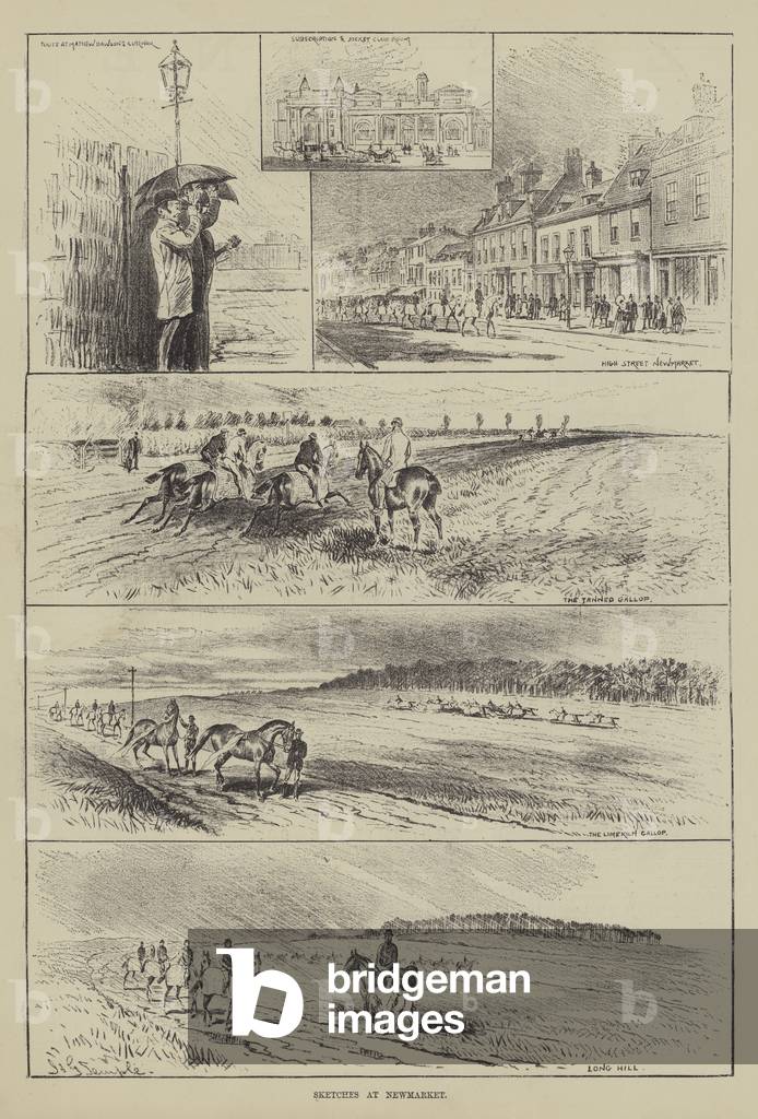 Sketches at Newmarket (engraving)