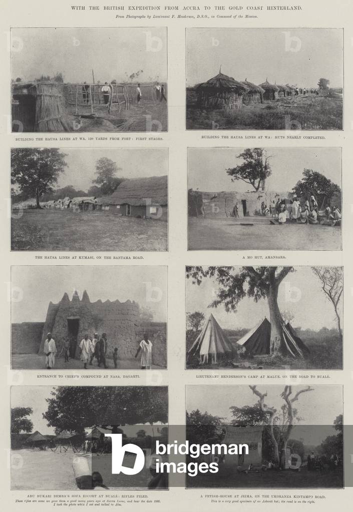 With the British Expedition from Accra to the Gold Coast Hinterland (b/w photo)