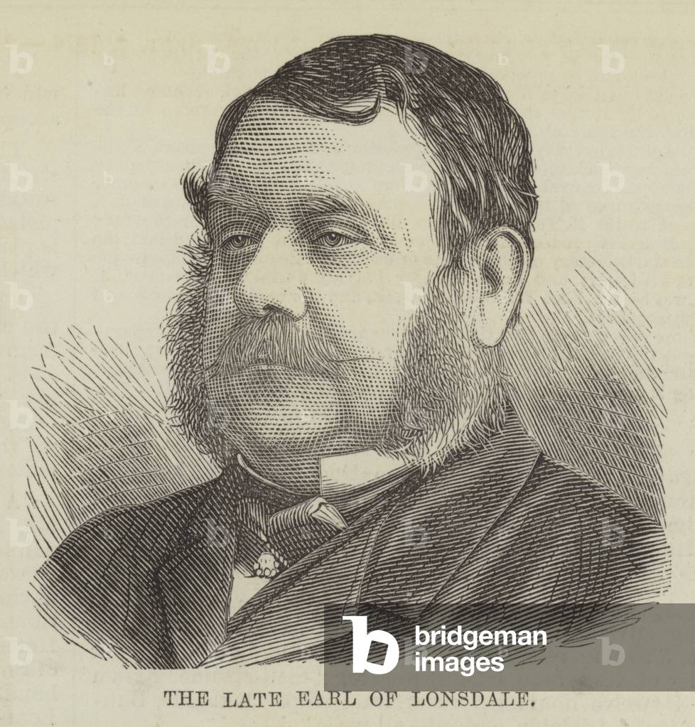 The late Earl of Lonsdale (engraving)