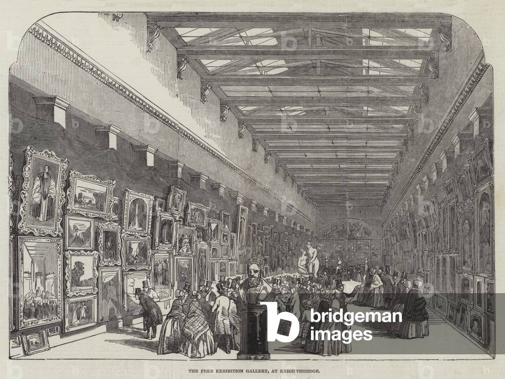 The Free Exhibition Gallery, at Knightsbridge (engraving)