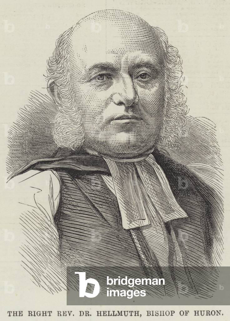 The Right Reverend Dr Hellmuth, Bishop of Huron (engraving)