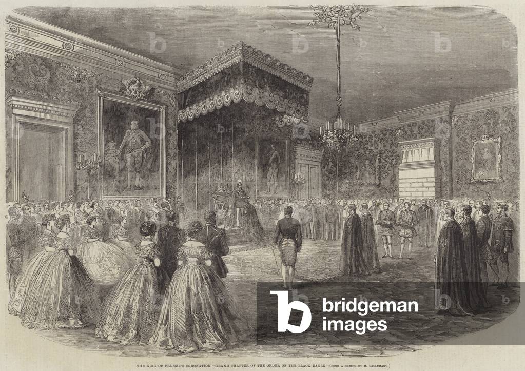 The King of Prussia's Coronation, Grand Chapter of the Order of the Black Eagle (engraving)