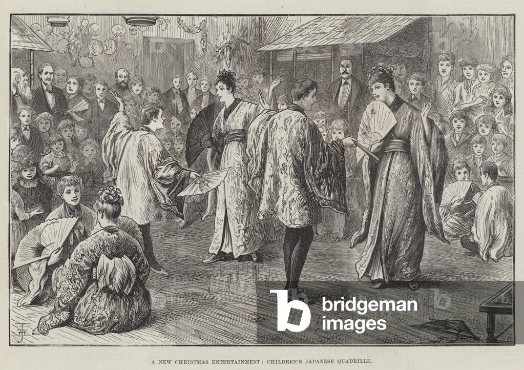 A New Christmas Entertainment, Children's Japanese Quadrille (engraving)