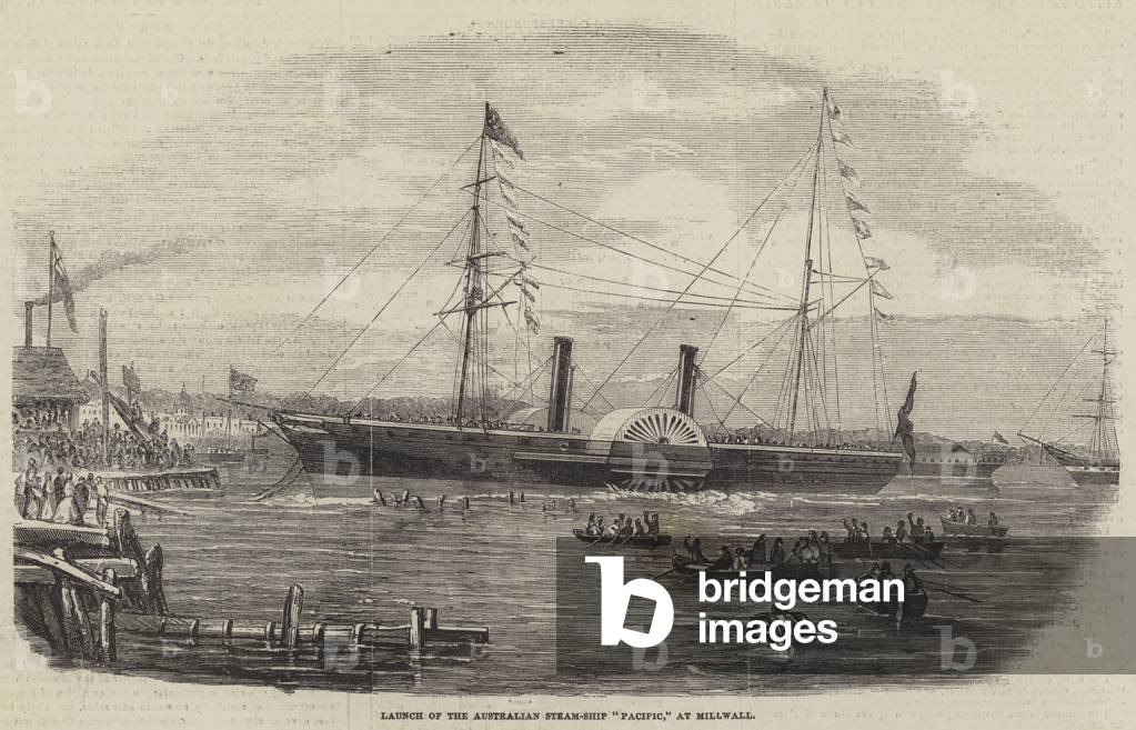 Launch of the Australian Steam-Ship 