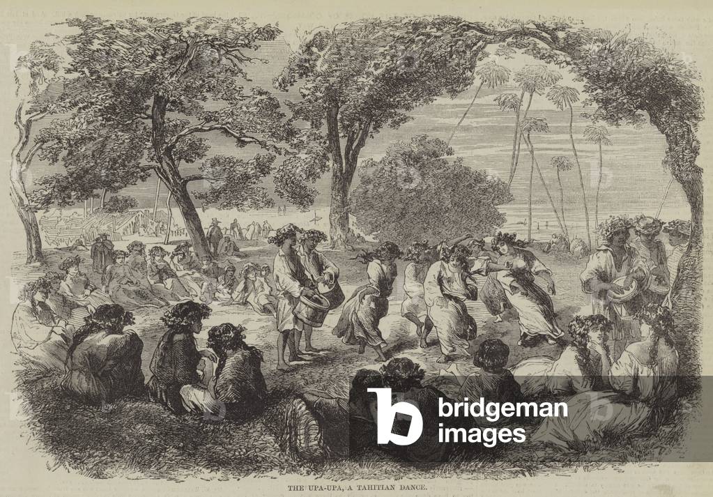 The Upa-Upa, a Tahitian Dance (engraving)