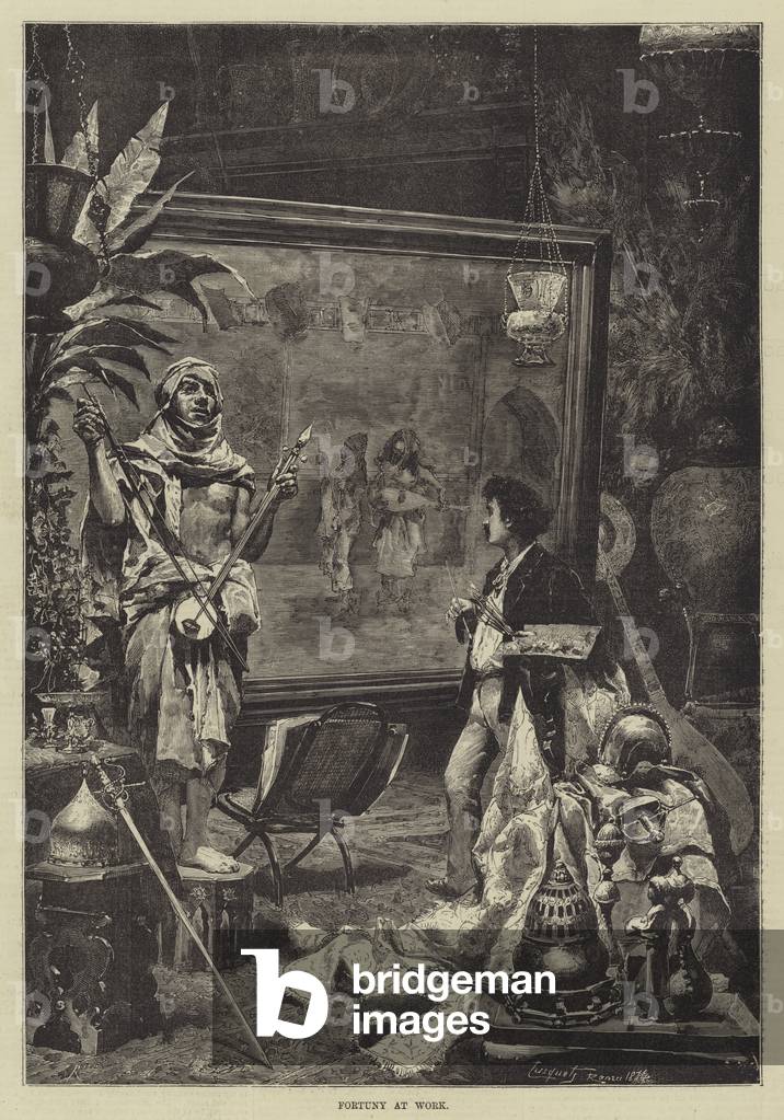 Fortuny at Work (engraving)