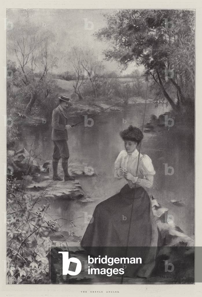 The Gentle Angler (litho)