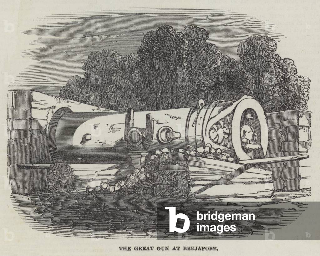 The Great Gun at Beejapore (engraving)